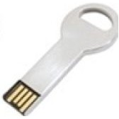 Stainless Steel Key USB Drive w/Wide Keyhole