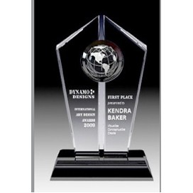 Crystal Series Crystal Award w/ Rectangular Base