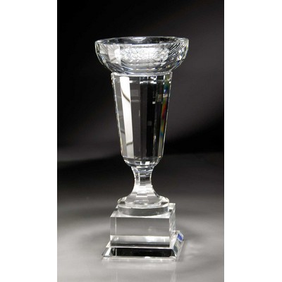 Uriah Cup Optic Crystal Trophy Award (4"x11½")