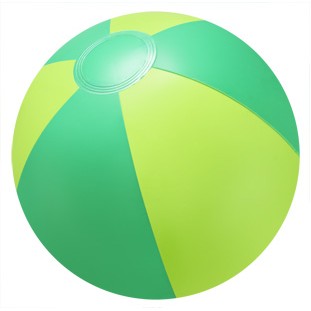 16" Inflatable Tone on Tone Green Beach Ball