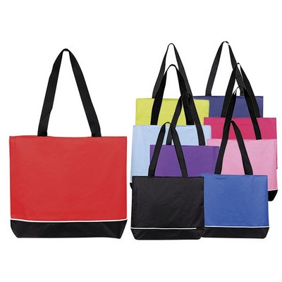 Zipper Shoulder Tote