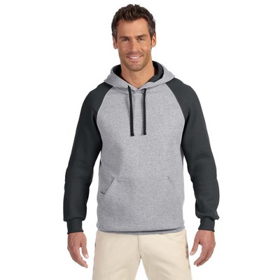 Jerzees Adult NuBlend® Colorblock Raglan Pullover Hooded Sweatshirt