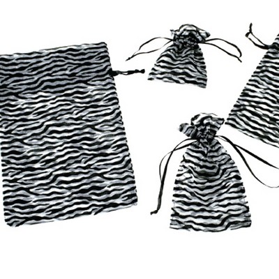 Zebra Organza Bag (3"x4")