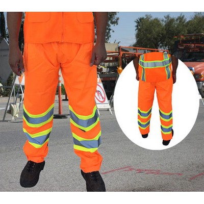 ANSI 107-2015 Class E Safety Orange Pants Water Resistant