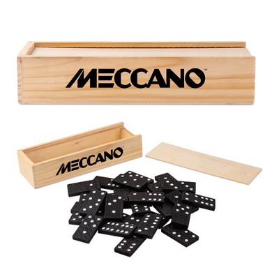 Dominoes in Wooden Box