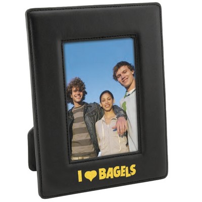 Toscana Leather Easel 4"x6" Photo Frame