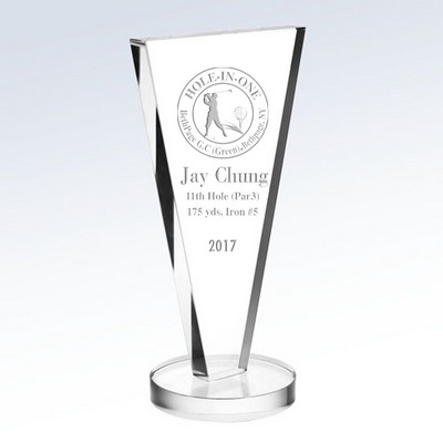 Duce Optic Crystal Award (4½"x8-3/8")