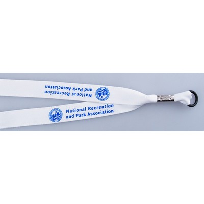 1" Certified Recycled Screen Print Lanyard