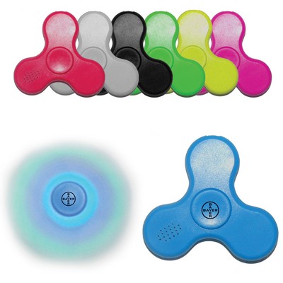 LED Fidget Spinner with Wireless Bluetooth Speaker