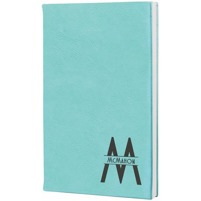 5.25" x 8.25" Teal Leatherette Journal