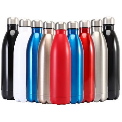 17 Oz Double Wall Metal Sport Water Bottle