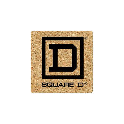 6" Jumbo/King Cork Square Coaster