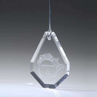 Etched Enamel Custom Engraved TEAR Ornament