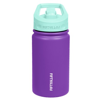 12oz Purple/Cool Mint Kids Bottle with Straw Lid