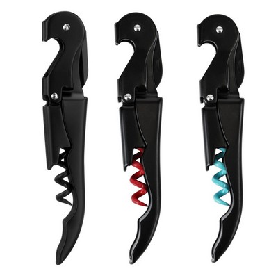 Truetap™ Matte Black Double Hinged Corkscrew