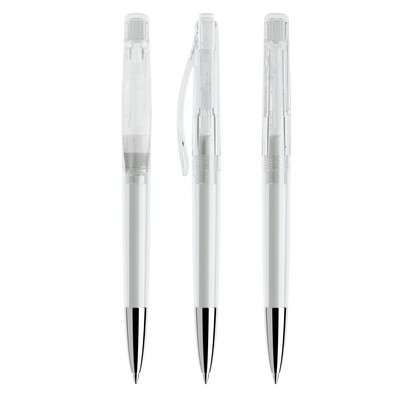 Prodir® DS2 Transparent Pen w/Metal Nose Cone