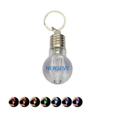 Bulb Shape Color-changing LED Key Chain