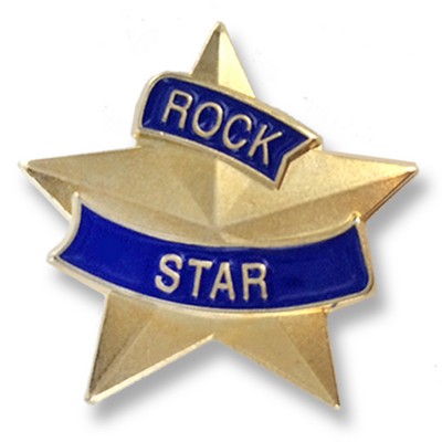 7/8" Rock Star Lapel Pin