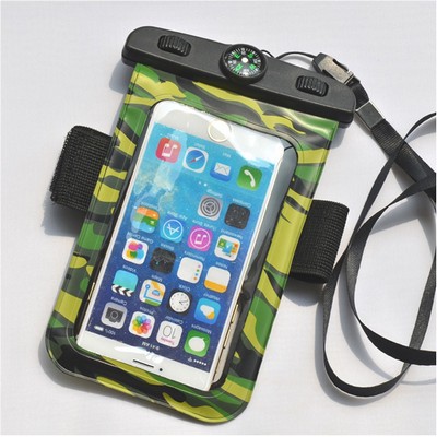 5.5'' Smart Phone Waterproof Case w/Armband Lanyard