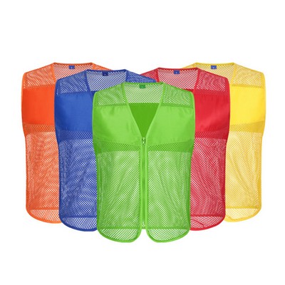 2 Pocket Mesh Volumteer Supermarket Vest