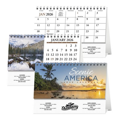 Scenic America® Desk Tent Calendar