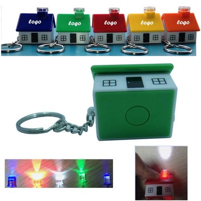 House Shape LED Keychain