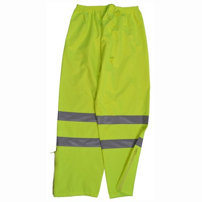 ANSI/ISEA 107-2015 ALL LIME Class E Waterproof Draw String Rain Pants