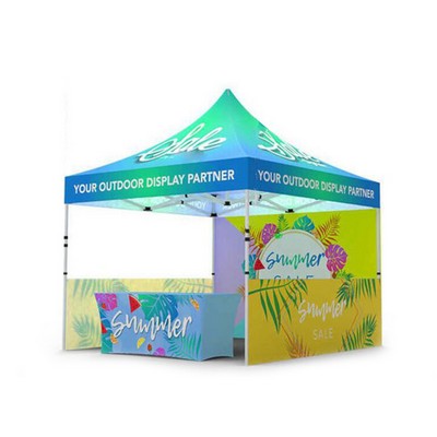 10'x10' canopy tent with walls Kit with stretch table cover