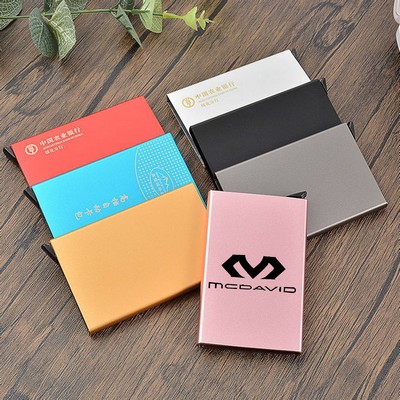 Aluminum Alloy Auto Pop-Up RFID Credit Card Case