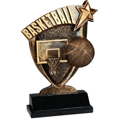 7" Basketball Broadcast Resin Trophy