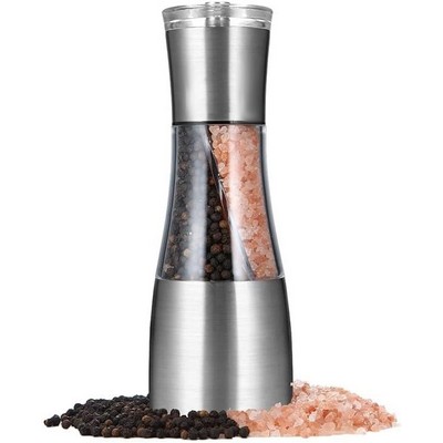 2 in 1 Stainless Steel Salt & Pepper Grinder