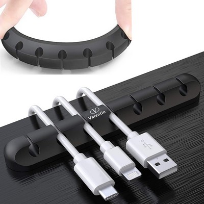 7-Slot Silicone Desktop Cable Organizer