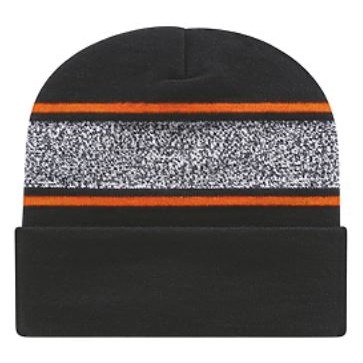 Cap America® USA Made Variegated Striped Knit Cap