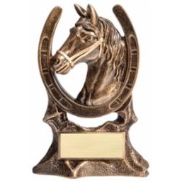 Resin Horse Award w/Horseshoe