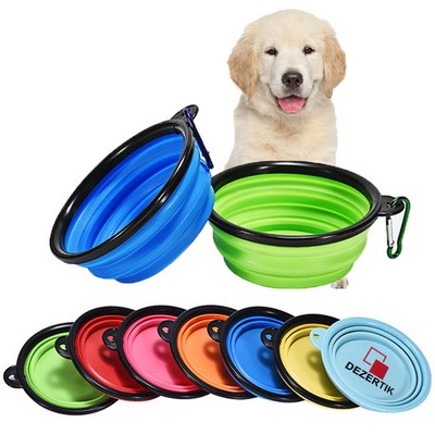 12oz Collapsible Pet Bowls w/ Carabiner