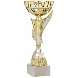 12" Assembled Gold/Silver Cup Trophy