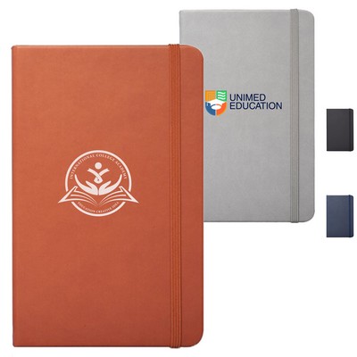 Barrington Hardcover Notebook w/ Band & Matching Color Bookmark