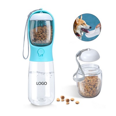 19 Oz Dog Travel Water Bottle/Food Container