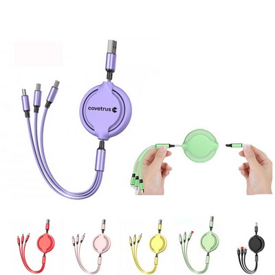 3-in-1 Retractable Charging Cable