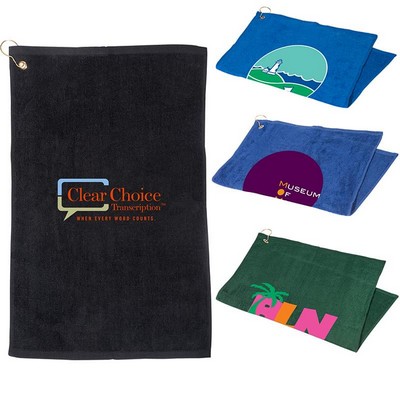 Golf Towel with Grommet and Hook (16" x 25")