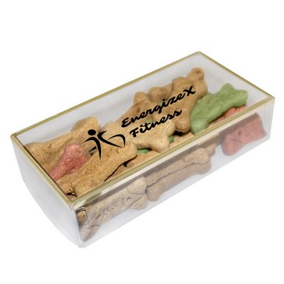 Bone-Shaped Dog Treats in Gold-Accented Box