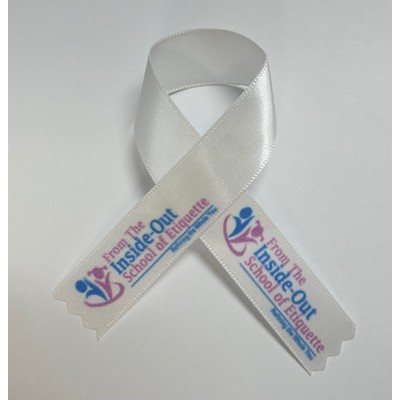 Full color awareness ribbon is used to show support