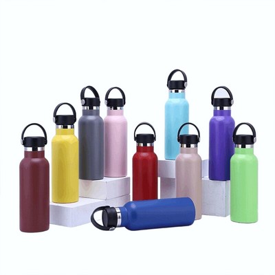 18oz Stainless Steel Bottle with Handle Lid