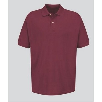 Red Kap™ Men's Short Sleeve Basic Piqué Polo w/Pocket - Brick Red