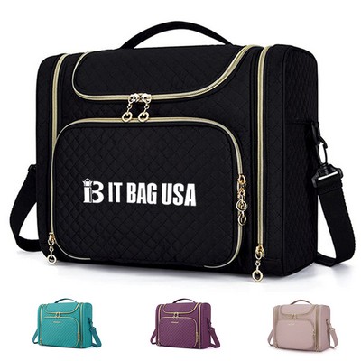 Polyester Large Travel Waterproof Cosmetic Makeup Bag