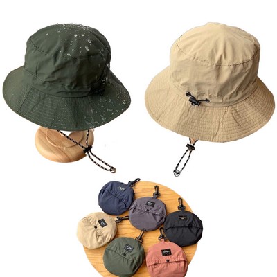 Waterproof Bucket Rain Hat With Strap