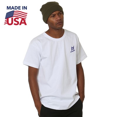 Premium USA Made 100% Pre-Shrunk Cotton Heavyweight Tee Shirt