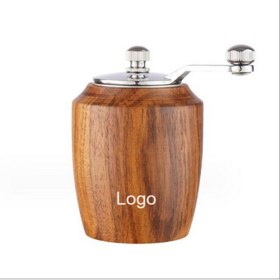 Manual Wine Shape Wood Salt and Pepper Grinder