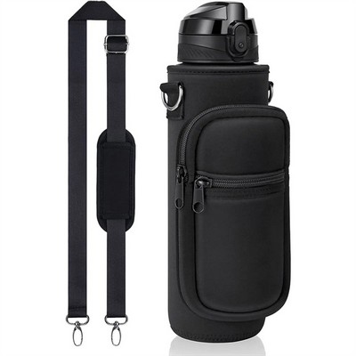 32oz Water Bottle Sleeve: Convenient Strap Included