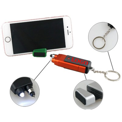 Multifunctional Stylus Pen With Led And Keychain